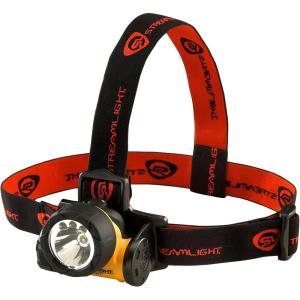 imageStreamlight 61050 Trident 80Lumen LED Headlamp with Elastic Head Strap and Rubber Hard Hat Strap Yellow