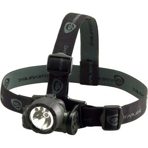 imageStreamlight 61051 Trident 80Lumen LED Headlamp with Elastic Head Strap and Rubber Hard Hat Strap Green