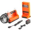 imageStreamlight 45811 EFlood FireBox 1500Lumen 4700 Candela Rechargeable Flood Beam Lantern with Dual Rear LEDs ACDC Charging Heavy Duty Shoulder Strap and Mounting Rack Orange