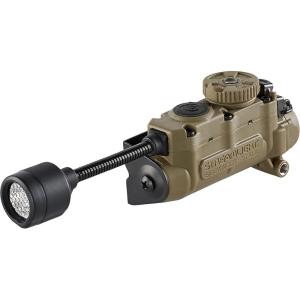 imageStreamlight 14308 Sidewinder Stalk 76Lumens Tactical Helmet Light with Flexible Stalk Includes EMount in Retail Box CoyoteIncludes Arc Rail Mount