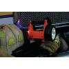 imageStreamlight 44450 Fire Vulcan 180Lumen LED Flashlight with Standard System Includes ACDC Charger Dual Rear LEDs and Quick Release Shoulder Strap Orange120Volt AC12V DC Charger