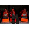 imageStreamlight 44450 Fire Vulcan 180Lumen LED Flashlight with Standard System Includes ACDC Charger Dual Rear LEDs and Quick Release Shoulder Strap Orange120Volt AC12V DC Charger
