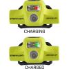 imageStreamlight 61463 USB HAZLO 250Lumen Intrinsically Safe Headlamp with 120V AC Charging System and Cradle Elastic Head Strap Rubber Hard Hat Strap and 3M Dual Lock Fasteners Yellow