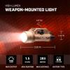 imageStreamlight 69262 TLR1 HL 1000Lumen 20000 Candela RailMounted Tactical Weapon Light with Long Gun Kit Includes Safe Off Remote and Standard Switches Remote Pressure Switch Mounting Clips BlackFlat Dark Earth Brown
