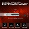 imageStreamlight 88810 Wedge 300Lumen Slim Everyday Carry Flashlight Includes USBC Cable and Lanyard BlackSilver