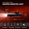 imageStreamlight 89003 ProTac 20 2000Lumen Rail Mount High Lumen Tactical Rechargeable Long WeaponMounted Flashlight with SLB50 Battery Pack and USBC Cord Black