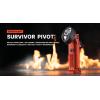 imageStreamlight 91838 Survivor Pivot USB 325Lumen Right Angle Articulating Dual Beam Rechargeable Flashlight with Magnet and Clip Orange