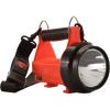 imageStreamlight 44450 Fire Vulcan 180Lumen LED Flashlight with Standard System Includes ACDC Charger Dual Rear LEDs and Quick Release Shoulder Strap Orange120Volt AC12V DC Charger