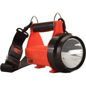 imageStreamlight 44450 Fire Vulcan 180Lumen LED Flashlight with Standard System Includes ACDC Charger Dual Rear LEDs and Quick Release Shoulder Strap Orangevehicle mount charge rack