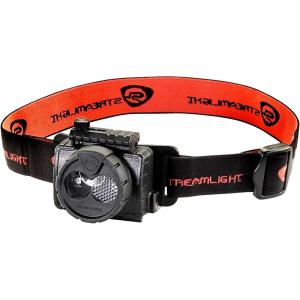 imageStreamlight 61601 Double Clutch USB 125Lumen MultiFuel LED Headlamp with Elastic Head Strap Rubber Hard Hat Strap and USB Cable BlackBlack
