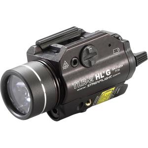 imageStreamlight 69265 TLR2 HL G 1000Lumen RailMounted Tactical Weapon Light with Integrated Green Aiming Laser Includes Key Kit for Select Handguns Black