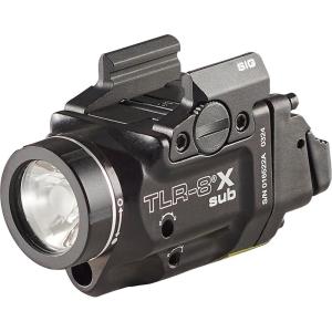 imageStreamlight 69417 TLR8 X sub 500Lumen RailMounted Tactical Weapon Light with Integrated Red Aiming Laser Exclusively for Sig Sauer P365XL Closed Rail Systems Only Black