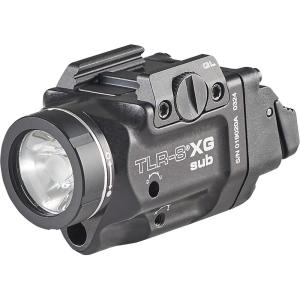 imageStreamlight 69431 TLR8 X G sub 500Lumen RailMounted Tactical Weapon Light with Integrated Green Aiming Laser Exclusively for Glock 43X48 MOSRail Only Black