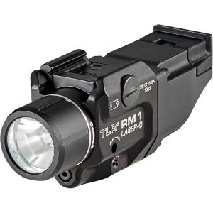 imageStreamlight 69443 TLR RM 1 G 500Lumen RailMounted Tactical Weapon Light with Integrated Green Aiming Laser Remote Pressure Switch and Key Kit Black