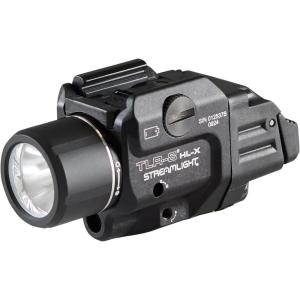 imageStreamlight 69465 TLR8 HLX USB 1000Lumen Weapon Mounted Rechargeable Tactical Flashlight with Integrated Red Aiming Laser Includes Key Kit Tool and Rechargeable Battery Black