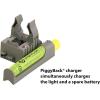 imageStreamlight 75666 Stinger Classic 500Lumen Rechargeable Flashlight with 120V AC12V DC Piggyback Charger Black120volt ACDC Piggyback Holder Charger  NiCd Battery