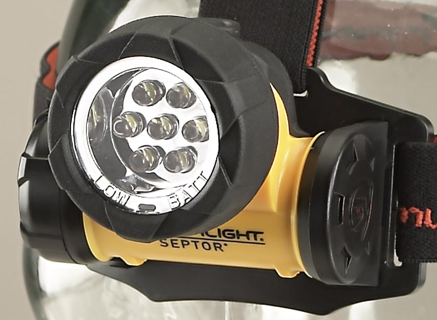 imageStreamlight 61052 Septor LED Headlamp with Strap  120 Lumens Yellow