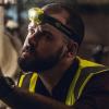 imageStreamlight 61424 Enduro Pro HazLo 160Lumen Multi Function Headlamp includes 3 AAA Alkaline Batteries Rubber Hard Hat Strap Elastic Head Strap 3M Dual Lock Yellow