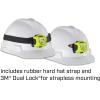 imageStreamlight 61424 Enduro Pro HazLo 160Lumen Multi Function Headlamp includes 3 AAA Alkaline Batteries Rubber Hard Hat Strap Elastic Head Strap 3M Dual Lock Yellow