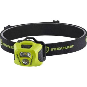 imageStreamlight 61424 Enduro Pro HazLo 160Lumen Multi Function Headlamp includes 3 AAA Alkaline Batteries Rubber Hard Hat Strap Elastic Head Strap 3M Dual Lock Yellow