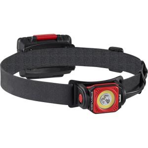 imageStreamlight 51065 TwinTask 3AA 300Lumen Compact BatteryPowered Spot and Flood Headlamp with Batteries and Rubber HardHat Strap Red