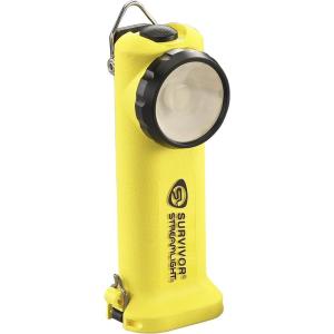 imageStreamlight 90540 Survivor 175Lumen Alkaline SafetyRated Firefighter Right Angle Flashlight OrangeYellow
