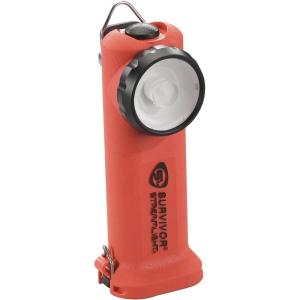 imageStreamlight 90540 Survivor 175Lumen Alkaline SafetyRated Firefighter Right Angle Flashlight Orangeorange