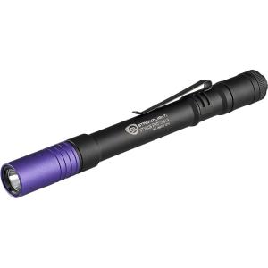 imageStreamlight 66148 Stylus Pro USB 400nm UV Rechargeable Penlight with 120V AC Adapter USB Cord and Nylon Holster BlackBlack