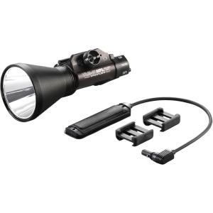imageStreamlight 69219 TLR1 HPL 1000Lumen LongRange Rail Mounted Weapon Light Featuring Strobe with Long Gun Kit with Thumbscrew Safe Off Door Switch and Remote Pressure Switch Black