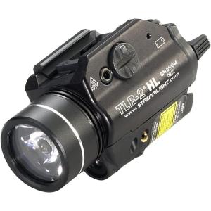 imageStreamlight 69261 TLR2 HL 1000Lumen Rail Mounted Weapon Light with integrated Red Aiming Laser Includes Key Kit for Select Handguns Black
