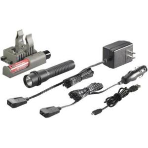 imageStreamlight 74353 Strion LED 375Lumen Compact Rechargeable Flashlight with 120V100V AC12V DC Piggyback Charger Black