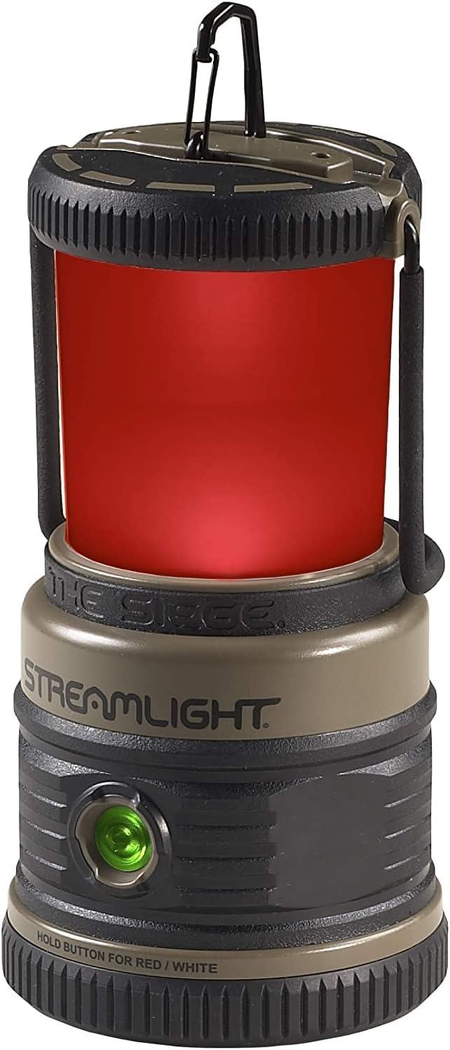 imageStreamlight 44947 Super Siege 1100Lumen Rechargeable Lantern with 120Volt AC Charger CoyoteCoyote
