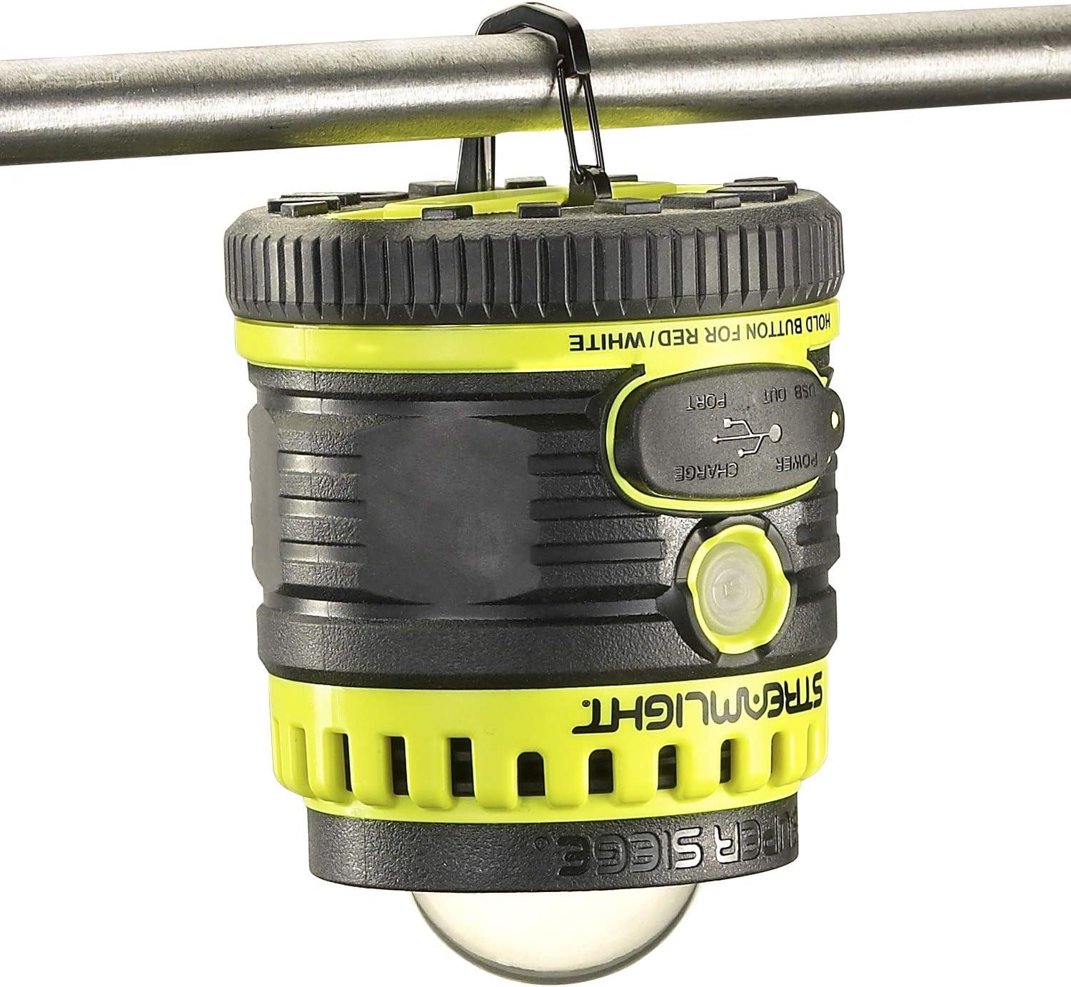 imageStreamlight 44947 Super Siege 1100Lumen Rechargeable Lantern with 120Volt AC Charger CoyoteYellow