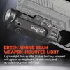 imageStreamlight 69473 TLR10 G Flex 1000Lumen RailMounted Tactical Weapon Light with Integrated Green Aiming Laser Rear Switch Options and Key Kit Black