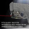 imageStreamlight 69290 TLR6 100Lumen Tactical Weapon Light with Integrated Red Aiming Laser Designed Exclusively and Solely for Select Glock Railed Handguns BlackBlack