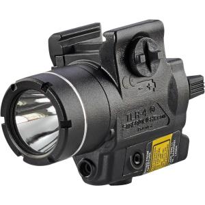 imageStreamlight 69245 TLR4G 160Lumen Compact Rail Mounted Tactical Weapon Light with Integrated Green Aiming Laser for Select Handguns Blackwith Red Laser
