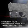 imageStreamlight 69286 TLR6 100 Lumen Tactical Weapon Light with Integrated Red Aiming Laser Designed Exclusively and Solely for Glock 43X MOS48 MOS Only Black