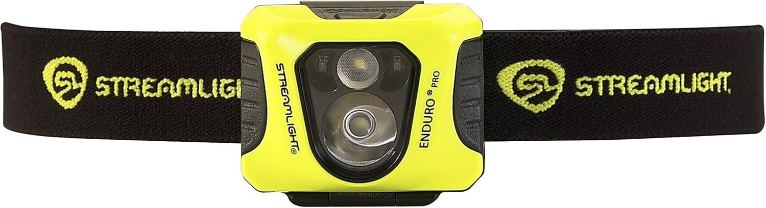 imageStreamlight 61420 Enduro Pro 200Lumen 2250Candela UltraLight LED Headlamp with AA Batteries and Elastic Strap Box YellowYellow