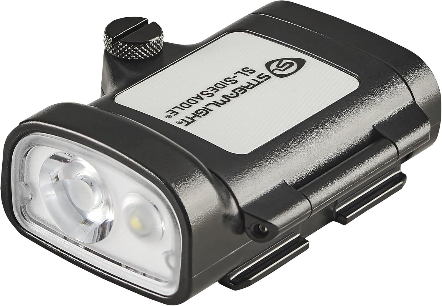 imageStreamlight 61620 SLSidesaddle 250Lumen HandsFree Universal Hard Hat Helmet and Headgear LED Light with Mount Kit and 3 x AAA Alkaline Batteries Black