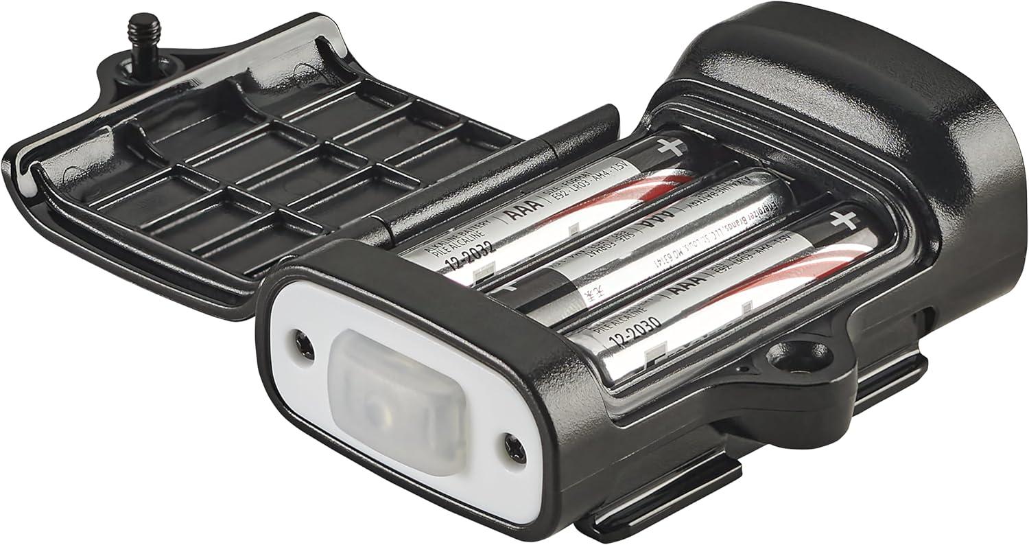 imageStreamlight 61620 SLSidesaddle 250Lumen HandsFree Universal Hard Hat Helmet and Headgear LED Light with Mount Kit and 3 x AAA Alkaline Batteries Black