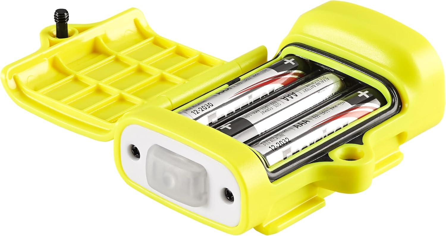 imageStreamlight 61630 SLSidesaddle 250Lumen HandsFree Universal Hard Hat Helmet and Headgear LED Light with Mount Kit and 3 x AAA Alkaline Batteries Yellow