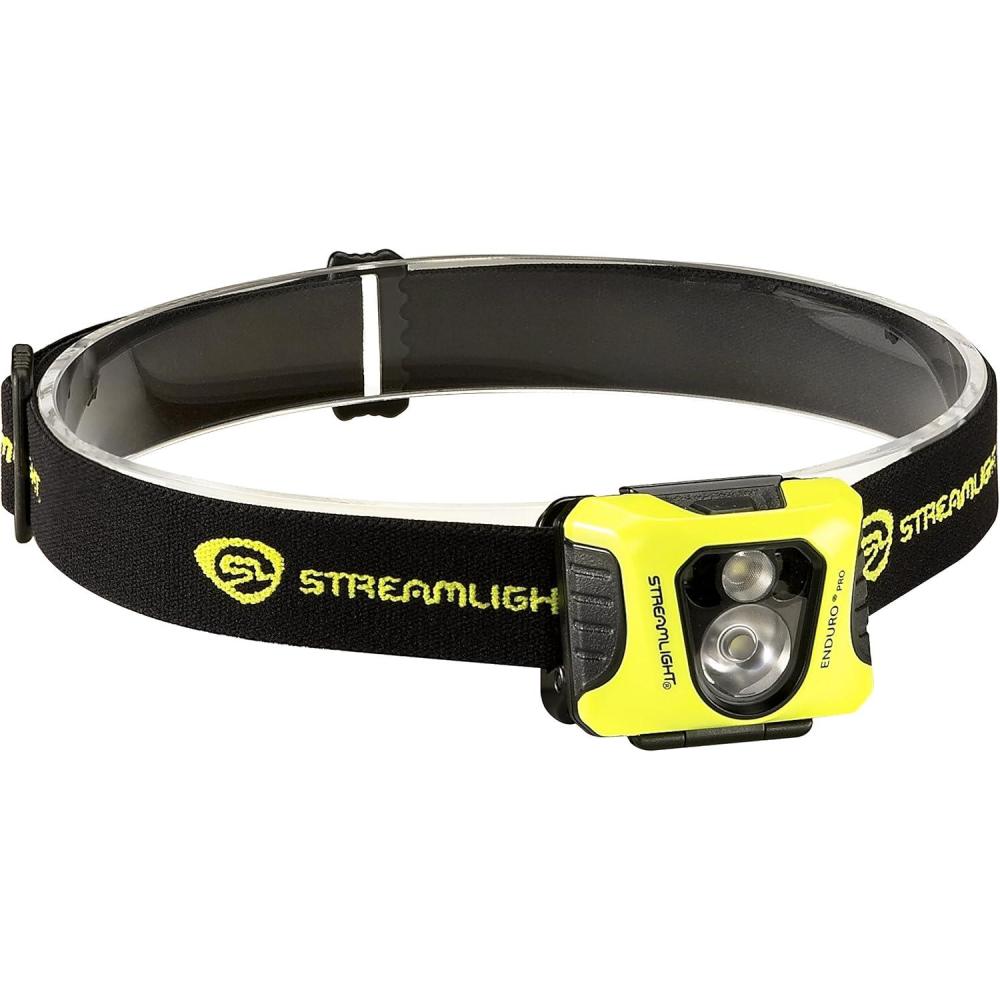 imageStreamlight 61420 Enduro Pro 200Lumen 2250Candela UltraLight LED Headlamp with AA Batteries and Elastic Strap Box YellowYellow