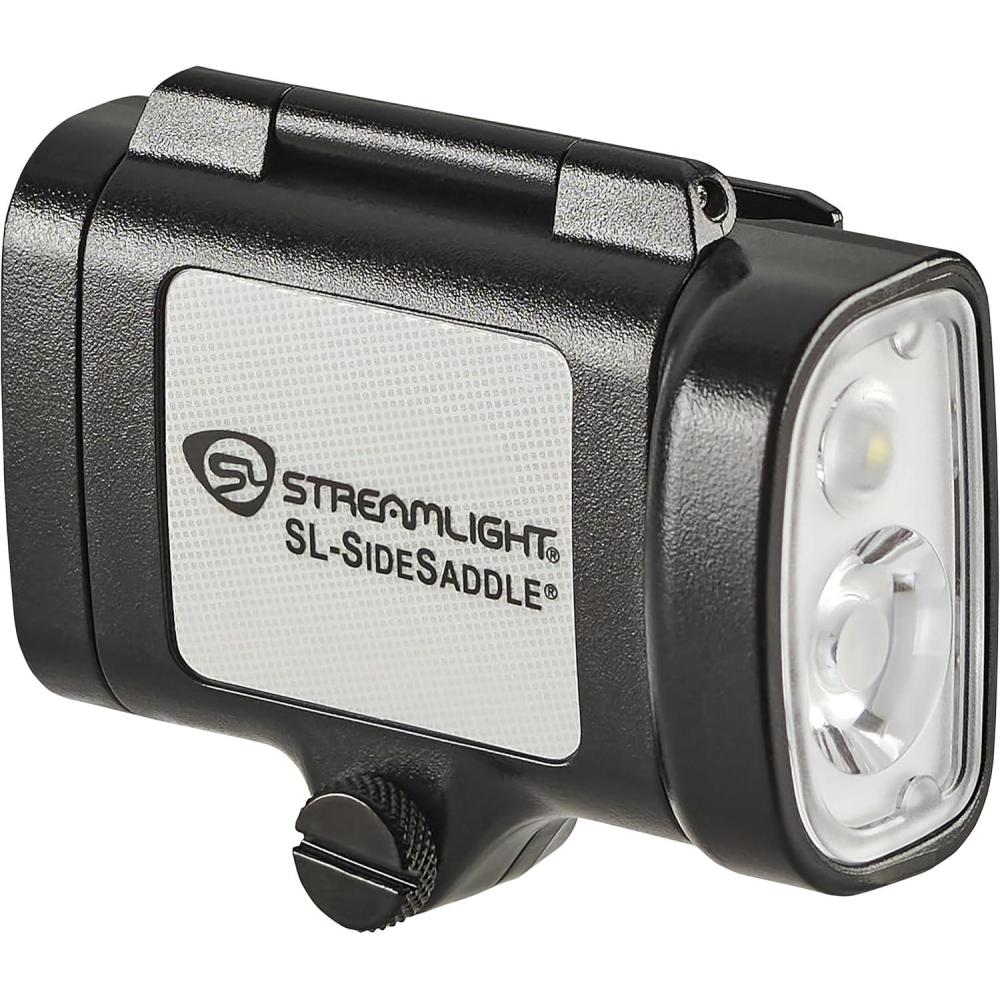 imageStreamlight 61620 SLSidesaddle 250Lumen HandsFree Universal Hard Hat Helmet and Headgear LED Light with Mount Kit and 3 x AAA Alkaline Batteries Black