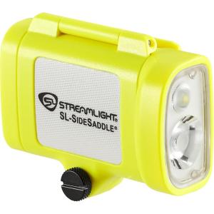 imageStreamlight 61630 SLSidesaddle 250Lumen HandsFree Universal Hard Hat Helmet and Headgear LED Light with Mount Kit and 3 x AAA Alkaline Batteries Yellow