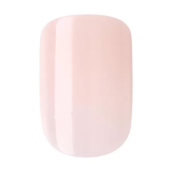 KISS Bare but Better Press On Nails, Nail glue included, Nudies', Nude, Short Size, Squoval Shape, Includes 28 Nails, 2g glue, 1 Manicure Stick, 1 Mini File)