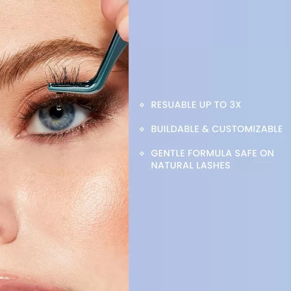 KISS Falscara Multipack False Eyelashes, Lash Clusters, Accent Wisps', 10mm-12mm-14mm, Includes 24 Assorted Lengths Wisps, Contact Lens Friendly, Easy to Apply, Reusable Strip Lashes