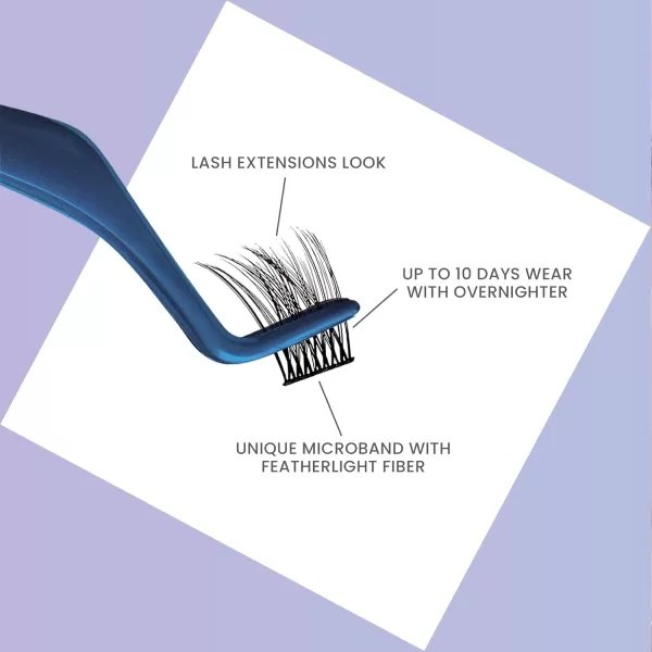 KISS Falscara Multipack False Eyelashes, Lash Clusters, Accent Wisps', 10mm-12mm-14mm, Includes 24 Assorted Lengths Wisps, Contact Lens Friendly, Easy to Apply, Reusable Strip Lashes