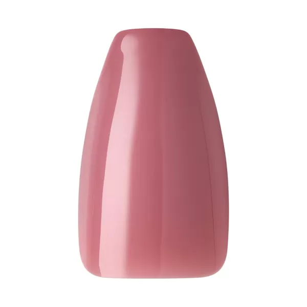 KISS Gel Fantasy Press On Nails, Nail glue included, Countless Times', Pink, Long Size, Coffin Shape, Includes 28 Nails, 2g glue, 1 Manicure Stick, 1 Mini File