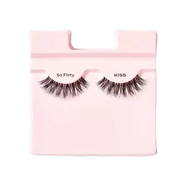KISS My Lash But Better False Eyelashes, Well Blended', 16 mm, Includes 4 Pairs Of Lashes, Contact Lens Friendly, Easy to Apply, Reusable Strip Lashes
