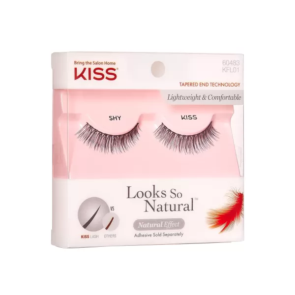 KISS My Lash But Better False Eyelashes, Well Blended', 16 mm, Includes 4 Pairs Of Lashes, Contact Lens Friendly, Easy to Apply, Reusable Strip Lashes